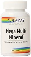 Solaray Mega Multi Mineral Vitamin Capsules, 100 Count