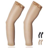 Compression Arm Sleeve, 1 Pair for Unisex, 20-30mmHg Graduated Compression Elbow Sleeve for Recovery, Relieves Pain, Supports Muscles & Joints, Tennis Elbow & Golfers Brace, Edema, Swelling, Beige M