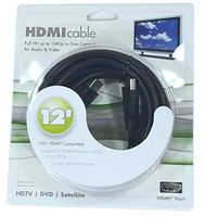 Jasco HDMI Cable Full HD 12 ft (3.6m) 3D 1080p - Black