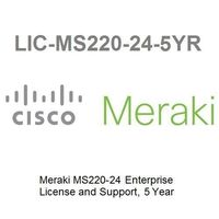 Meraki MS220-24 Enterprise License and Support, 5 Years