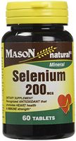 Mason Vitamins Selenium 200 mcg Tablets, 60 Count