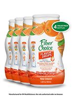Fiber Choice Flavor Drops Liquid Prebiotic Fiber Supplement Tropical Orange Flavor 4 Pack