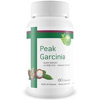 Peak Garcinia- 60% HCA, Pure Garcinia Cambogia Extract - Extra Strength - Natural Weight Loss Supplements - Carb Blocker & Appetite Suppressant - All Natural Diet Pills for Women & Men