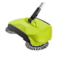 Manual Sweeping Machine, InKach 360 Rotary Floor Dust Sweeper for Home Hand Push Automatic Magic Brooms (Green)
