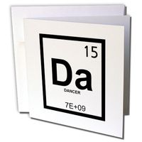 3dRose Dancer Element - Greeting Cards, 6 x 6 inches, set of 12 (gc_16955_2)