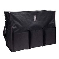 Wheelchair Bag for Back of Chair w/ 5 Exterior & 5 Interior Pockets - Perfect Carrier Bag for Newspaper, Medical Paperwork, Blanket & More for Most Electric, Manual or Power Wheelchairs (Black)