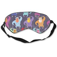 COLOMAKE Gorilla Red Purple Sleep Eye Mask for Men Women Sleeping Mask & Blindfold Block Out Light Soft Comfort Eye Shade Cover for Yoga Meditation