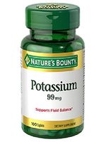 100 Potassium Gluconate 99mg Nature's Bounty Metabolism Health Supplement NEW