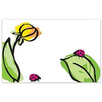 Ladybug Floral Enclosure Cards / Gift Tags - 3 1/2 x 2 1/4in. (100)