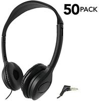 SmithOutlet 50 Pack Over The Head Low Cost Headphones in Bulk