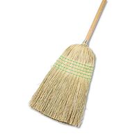 Boardwalk 926YCT Parlor Broom, Yucca/Corn Fiber Bristles, 56-Inch, Wood Handle, Natural, 12/Carton