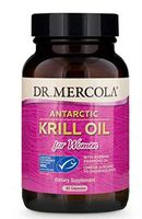 Dr. Mercola Antarctic Krill Oil for Women with Evening Primrose Oil, 30 Servings (90 Capsules), MSC Certified, Non GMO, Soy-Free, Gluten Free