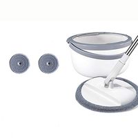 SHPING Mops Flat mop, 360 degree free rotation, stainless steel extension rod, single barrel, no need to wash, wet and dry, suitable for bedroom floor cleaning (Size : A)