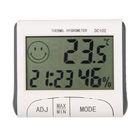 MSNDD Digital Thermometer Hygrometer Temperature Humidity Meter Clock Magnetic Clock Alarm Function Weather Station Diagnostic-Tool