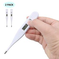 2 Pack Digital Body Thermometer Temperature Probe Armpit Underarm Thermometer Fast Read Accurate Meter Thermometer for Baby Children and Adults