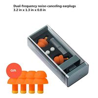 3 Pairs Reusable Silicone Ear Plugs - Ultra Soft Silicone Earplugs High Fidelity Earplugs for Music, Shooting, Swimming,Working and Sleeping Ear Plugs (2 Set)