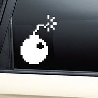Bomb 8-Bit Retro Video Game Gaming Vinyl Decal Laptop Car Truck Bumper Window Sticker