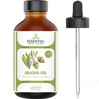 Jojoba Oil - 100% Pure and Organic - 4 Oz. with Glass Dropper - Incredible Moisturizer - Excellent Carrier Oil - Beauty in a Bottle by Essential Oil Labs