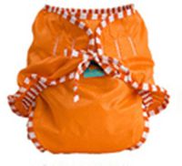 Kushies Reusable Cloth Swim Diaper Bottoms for Boys or Girls (X-Large, Orange)
