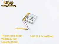 3.7V 600mAh 562438 Lithium Polymer Rechargeable Battery Lithium Polymer Li-Po Battery for MP4 GPS MP3 Bluetooth Stereo DIY Gift