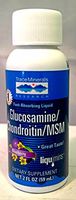 Trace Minerals Research Liquid Glucosamine/Chondroitin/MSM Supplement, 2 Ounce