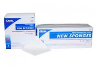 Dukal New Sponge, Nonsterile, 4" x 4", 4-ply Bag of 200