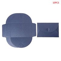 Mini 10pcs Blank Heart Buckle Retro Paper Envelopes Wedding Party Invitation Envelope for Letter Greeting Cards