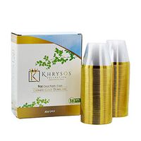 101 Beautiful Gold Rim Plastic Cups/Tumbler(s) to Decorate your Kitchen for Baby Showers, Wedding Celebrations, Graduation Parties, A birthday etc -These Disposable cups pair BEAUTIFULLY with Brida