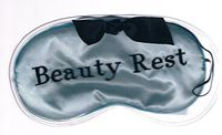 Beauty Rest Blue Satin Sleep Mask