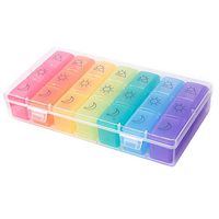 Aisa Choice 3 Times a Day Pill Organizer, 7 Day Daily Medicine Planner Box for Vitamin/Fish Oil/Supplements