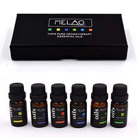 6 Bottles Essential Oils,10ml Each,Eucalyptus, Lavender, Lemongrass, Orange, Peppermint, and Tea Tree