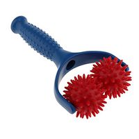 Handheld Spiky Massage Ball Trigger Point Foot Massager Deep Tissue Massage Roller for Body Leg Muscle Acupressure Reflexology - Blue Red