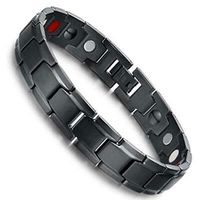 ZOOARTS 2019 Amazing Therapeutic Energy Bracelet-for Family Pain Relief Best Gifts (Black)