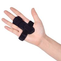 Trigger Finger Splint Brace Hands Adjustable Finger Support Brace Fastening Tape Wrap Built-in Aluminium Support Trigger for Alleviating Finger Locking, Popping, Curved Pain Relief,Tendon Release
