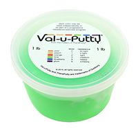 Fabrication Enterprises 10-3943 Val-U-Putty Exercise Putty, Lime(Medium), 1 lb.