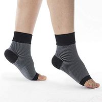 Healvaluefit Compressions Ankle Sleeve Plantar Fasciitis Socks for Pain Relief, Heel Spur, Arch Pain