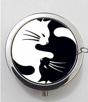 BlackKey Yin and Yang 3-Compartment Decorative Pocket Gift Box Case Organizer for Pill, Color 1 -195