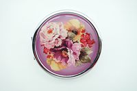 Metal Pill Case with Mirror x 4 pieces