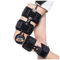 ZENGZHIJIE Hinged Knee Support Brace Dual Hinges and Adjustable Cross Straps Helps Stabilized Knee for Arthritic/ACL/Meniscus Tear/Sports Injuries/Walking Running