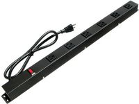 2' 6 Outlet Metal Power Strip