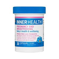Inner Health Pregnancy & Breastfeeding Probiotics - for Baby's Health, Wellbeing & Boosting Immune System - Once Daily - 30 Capsules