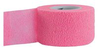 URIEL Cohesive Bandage - Narrow | Self Adherent Wrap Medical Tape for Sports Injuries | Flexible Adhesive Breathable First Aid Gauze for Ankle Sprains | 1.2 in x 8.2 ft (3 cm x 2.5 m) (Pink)