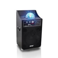 1000W Portable PA Speaker System - High Powered 2 Way Disco Jam Outdoor Indoor Sound Speaker with USB SD MP3 FM Radio AUX RCA 14" Mic In LED DJ Lights Handle 35mm Stand Mount - Pyle Pro PSUFM1230A