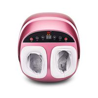 Shiatsu Foot Massager with Heat and Timer, Mute Electric Foot Massager Air-Wrapped Massage, 3-Speed Intensity Adjustment Foot Massager Machine for Relaxation Relief of Sore Feet (Color : Pink)