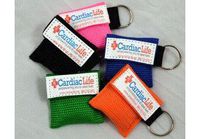 CPR Rescue Mask CPR Shield with Key-Chains Nylon Bag One-Way Valve for CPR/First Aid (50)