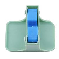 UNKE Mop Holder, Self Adhesive Wall Mounted Broom Mop Gripper Holder for Kitchen and Bathroom,Green