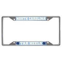 FANMATS NCAA UNC University of North Carolina - Chapel Hill Tar Heels Chrome License Plate Frame by Fanmats