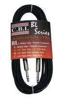 CBI BL2A 1/4" TRS To 1/4" TRS Balanced Guitar Instrument Cable, 6 Feet
