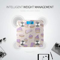 Bluetooth Weight Scale Bluetooth Cartoon Birthday Party Cake Dessert Weighing Scales for People Body Fat Composition Monitor Analyzer with Smartphone App for Body Management-396 Lbs