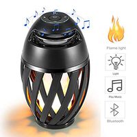 Vistatech Led Flame Speaker Bluetooth Speaker,Dancing Flames Outdoor Indoor Portable Bluetooth Speaker &Torch Atmosphere Light USB